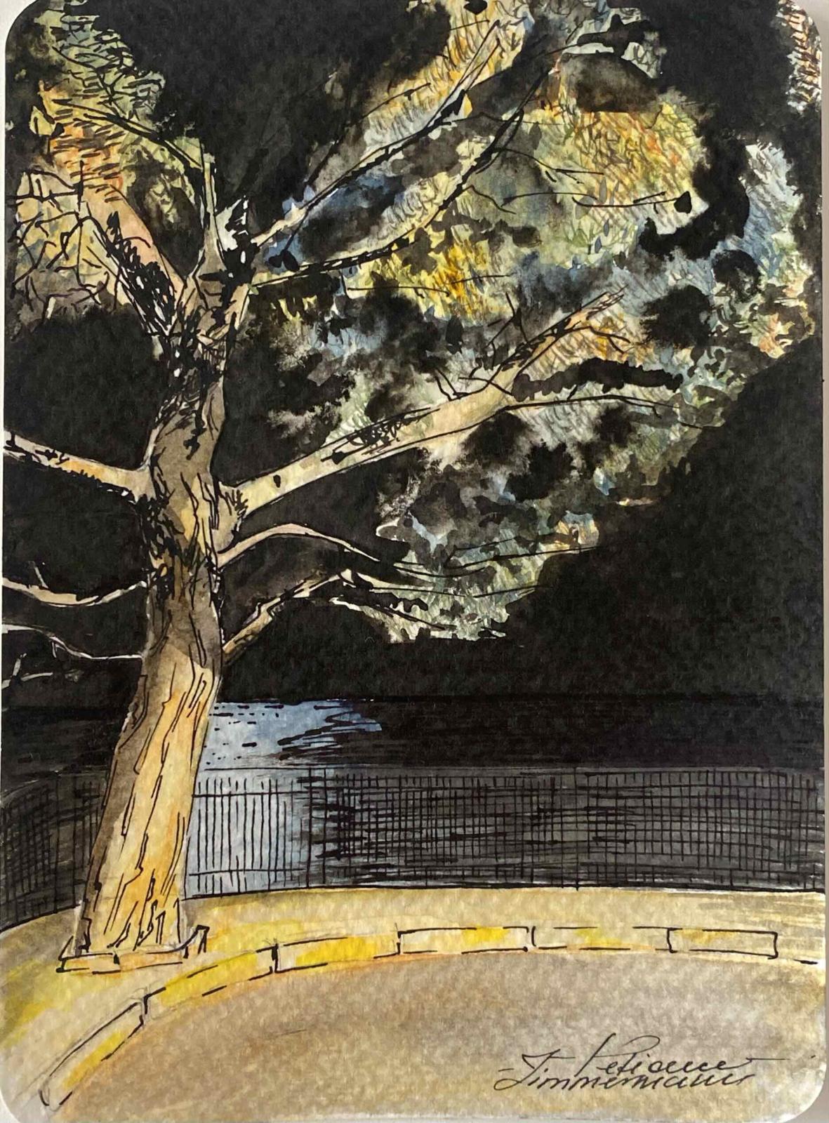 Alassio bei Nacht